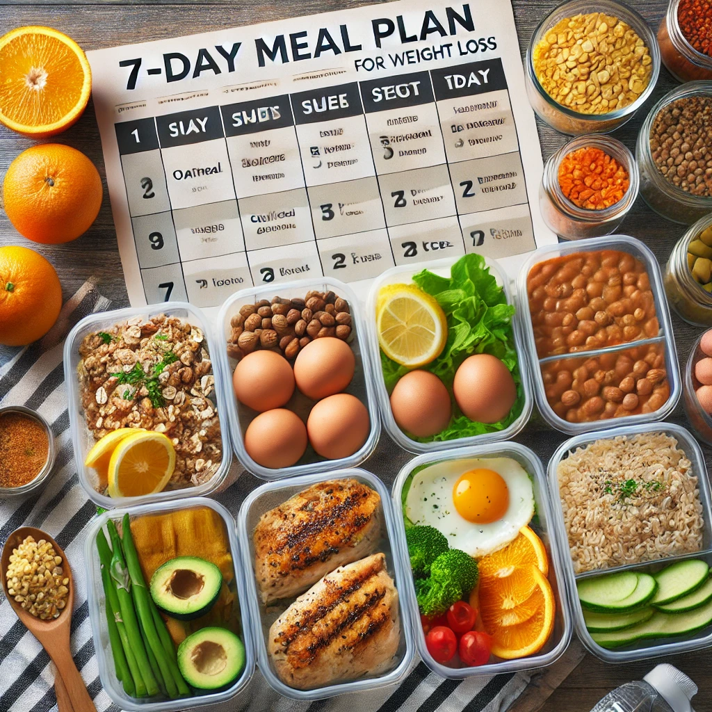 7-day weight loss meal plan on a budget